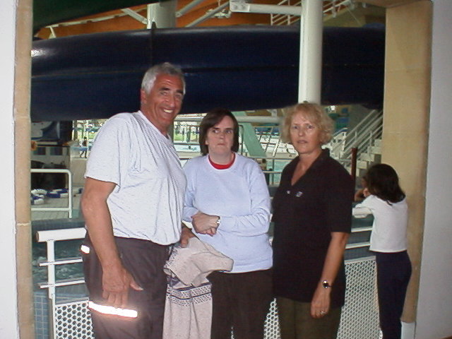 watching the children arrive