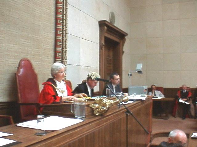 Mayor Philippa Slatter in the Chair