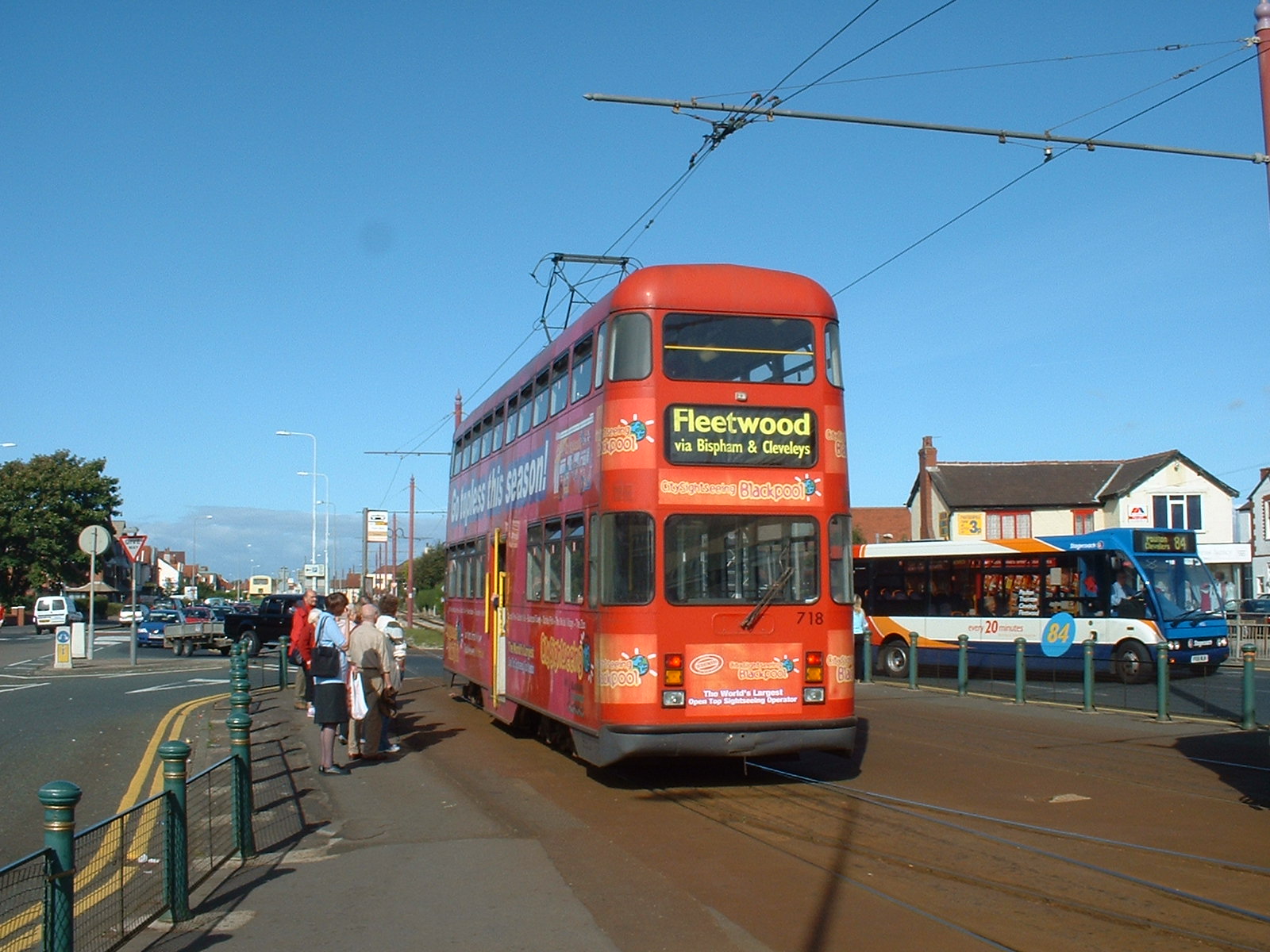 Tram 718 at Cleveleys