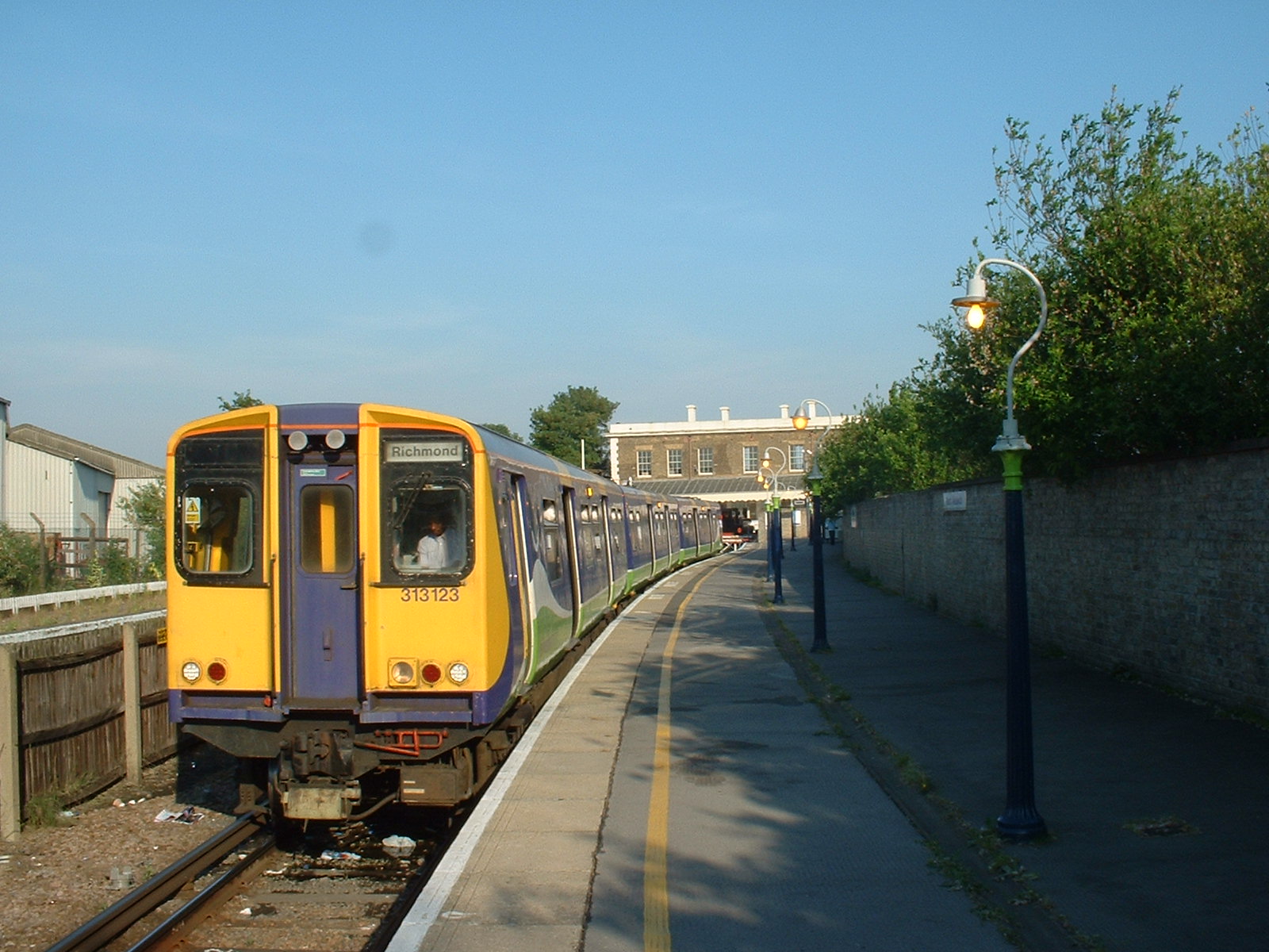 Train about to depart from North Woolwich