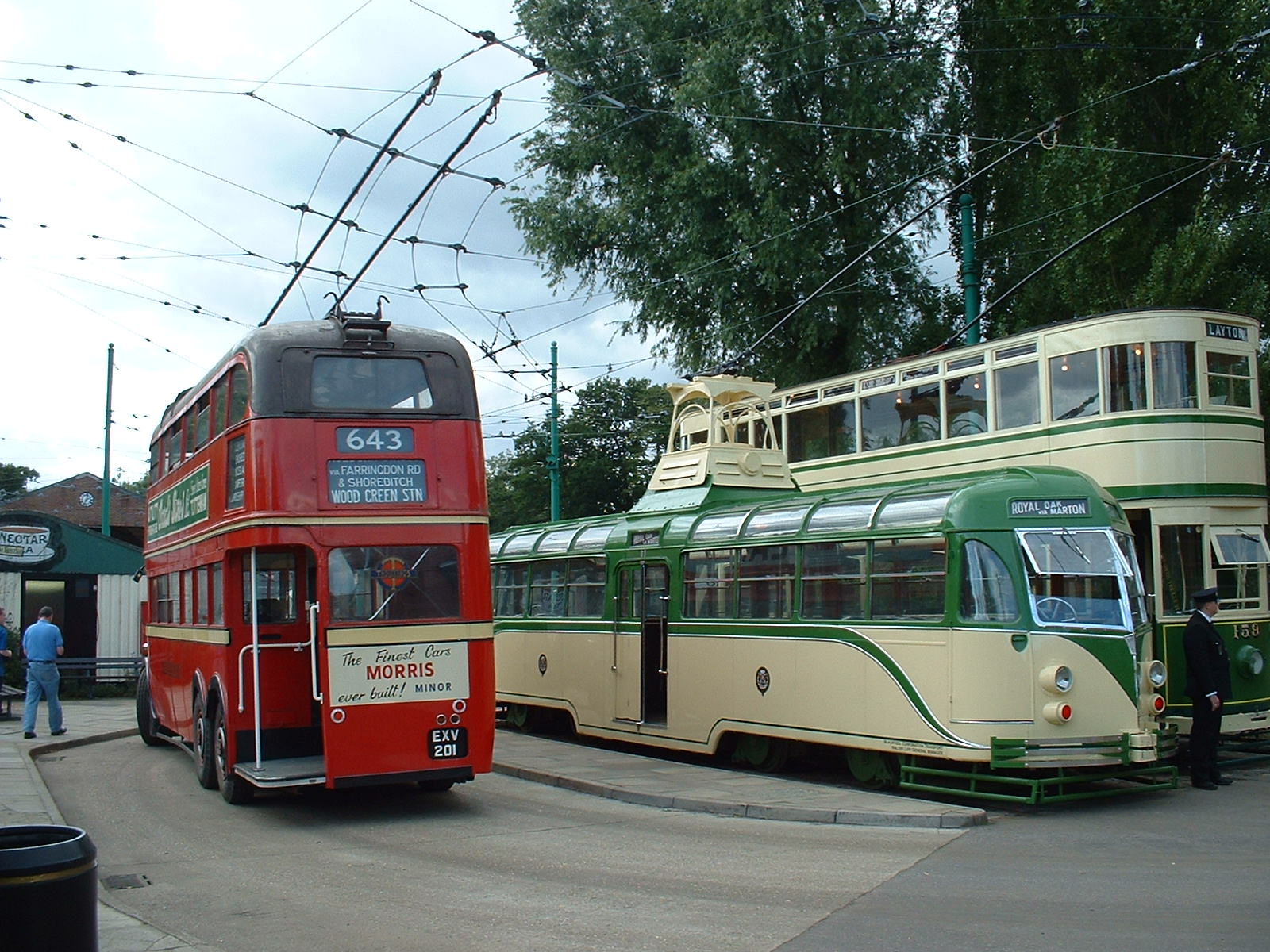 Blackpool trams and K2 trolleybus (rear)