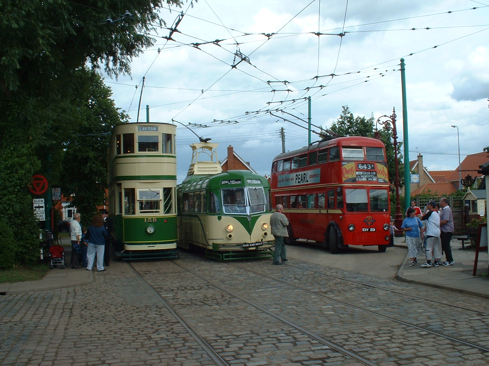 Blackpool trams and K2 trolleybus (front)