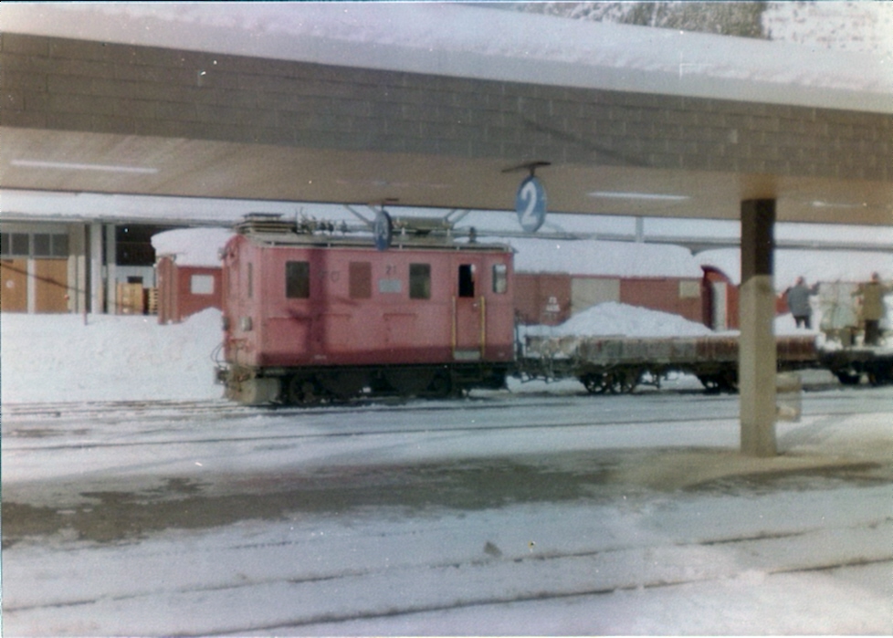 HGe 2/2 loco at Andermatt